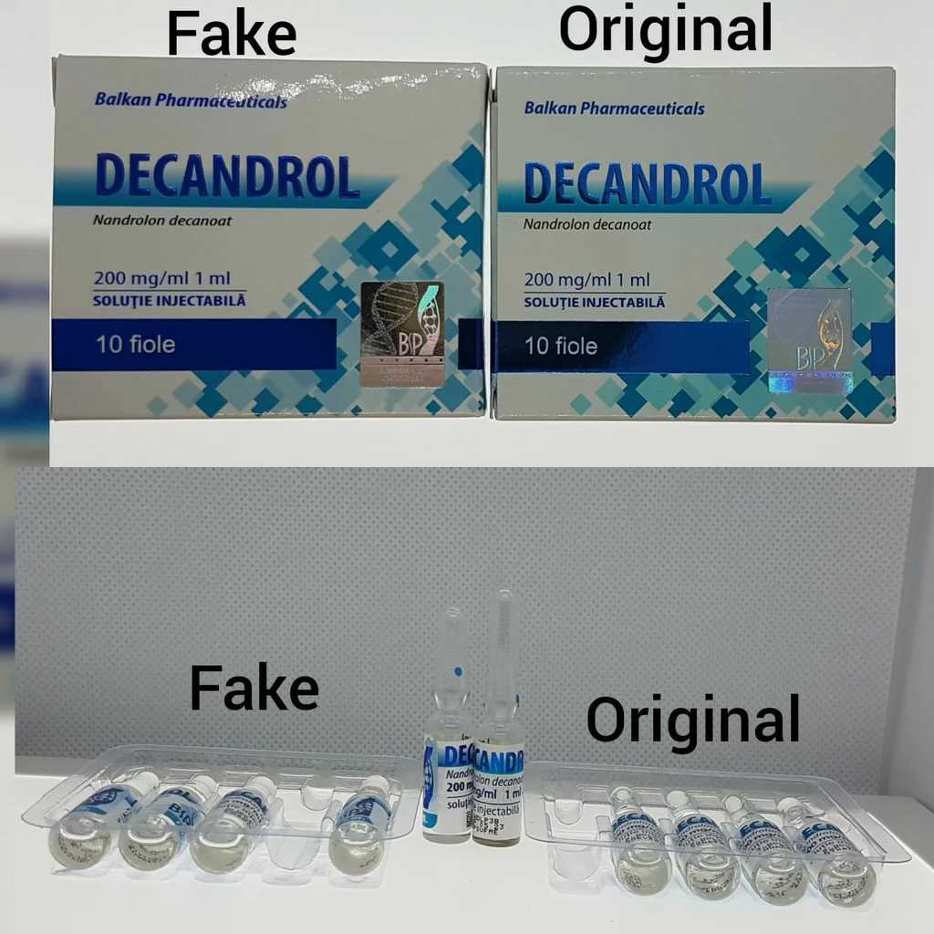 Decandrol - fake vs original